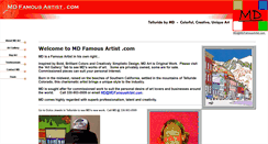 Desktop Screenshot of mdfamousartist.com